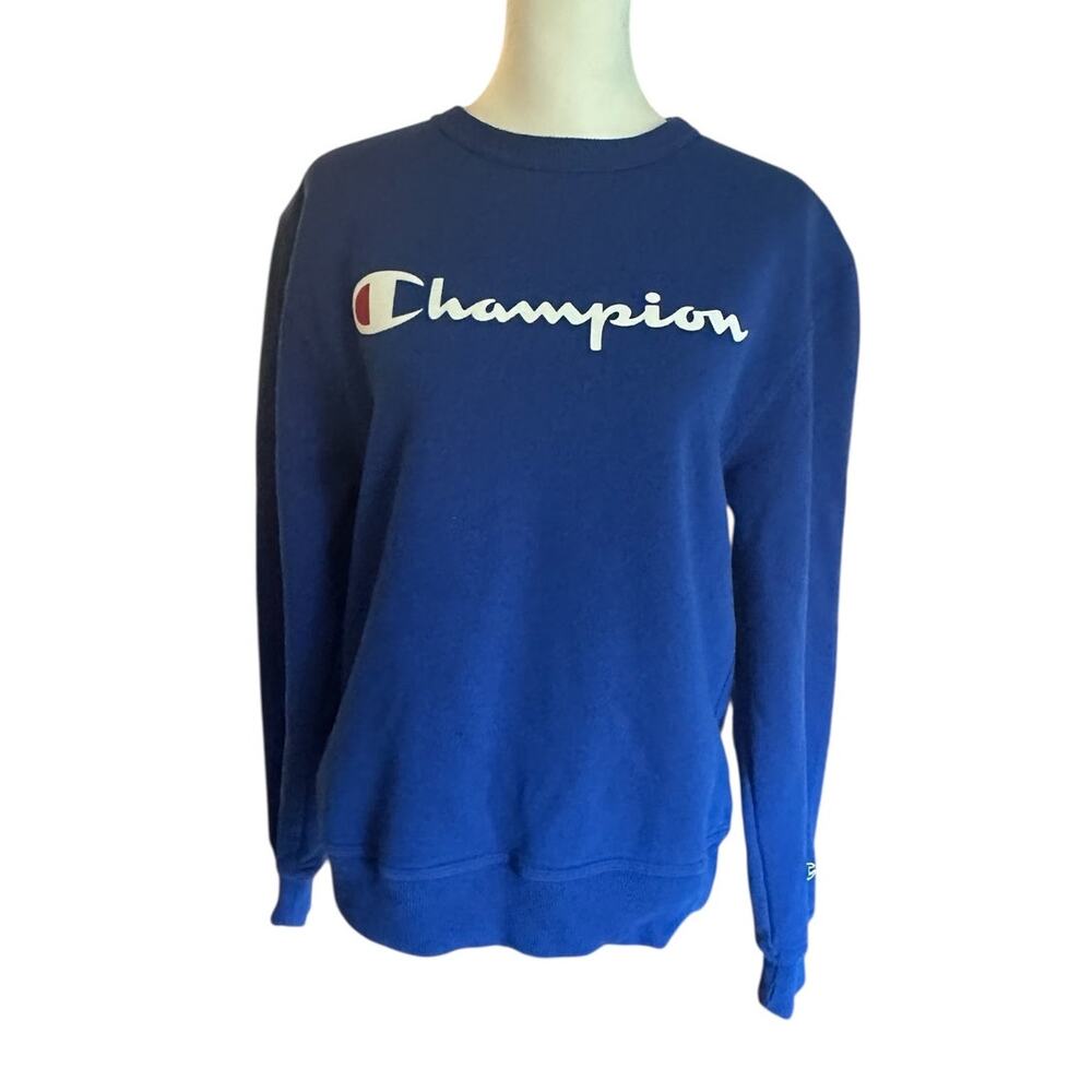 Champion Blue Sweatshirt Small Crew Neck